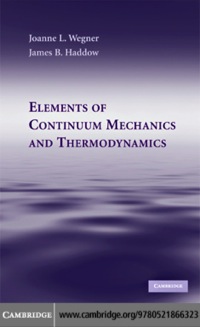 Omslagafbeelding: Elements of Continuum Mechanics and Thermodynamics 1st edition 9780521866323