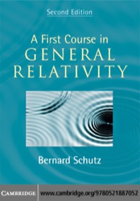 Titelbild: A First Course in General Relativity 2nd edition 9780521887052
