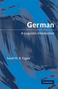 Cover image: German 9780521852852