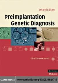 Imagen de portada: Preimplantation Genetic Diagnosis 2nd edition 9780521884716