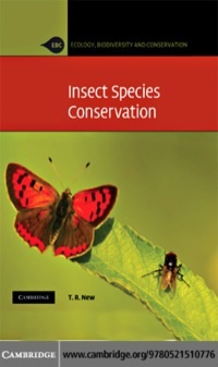 صورة الغلاف: Insect Species Conservation 1st edition 9780521510776