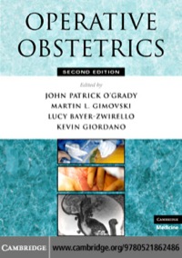 Cover image: Operative Obstetrics 2nd edition 9780521862486