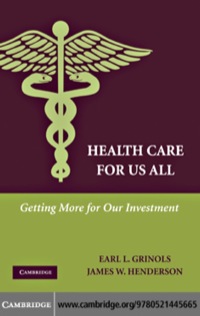 Cover image: Health Care for Us All 1st edition 9780521445665