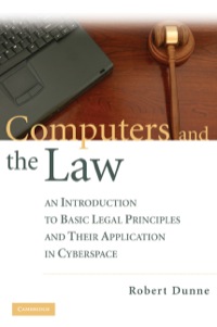 Imagen de portada: Computers and the Law 9780521886505