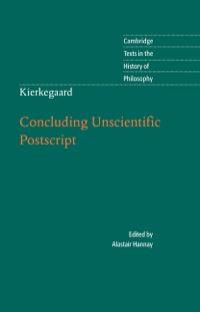 Cover image: Kierkegaard: Concluding Unscientific Postscript 9780521882477