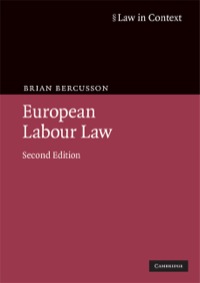 Cover image: European Labour Law 2nd edition 9780521613507