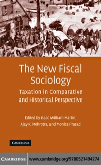Cover image: The New Fiscal Sociology 9780521494274
