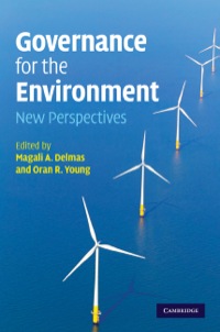 Imagen de portada: Governance for the Environment 9780521519380
