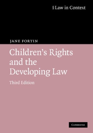 Cover image: Children's Rights and the Developing Law 3rd edition 9780521698016