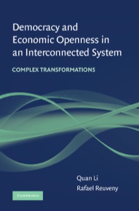 Cover image: Democracy and Economic Openness in an Interconnected System 9780521491433