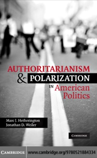 Cover image: Authoritarianism and Polarization in American Politics 1st edition 9780521884334