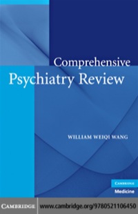 Cover image: Comprehensive Psychiatry Review 1st edition 9780521106450