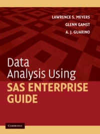 صورة الغلاف: Data Analysis Using SAS Enterprise Guide 1st edition 9780521112680