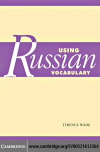 Cover image: Using Russian Vocabulary 1st edition 9780521612364