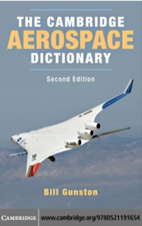 Imagen de portada: The Cambridge Aerospace Dictionary 2nd edition 9780521191654