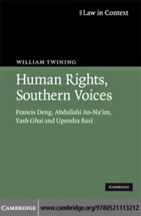 Omslagafbeelding: Human Rights, Southern Voices 1st edition 9780521113212