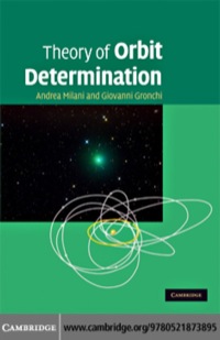 Cover image: Theory of Orbit Determination 1st edition 9780521873895