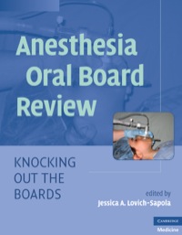 صورة الغلاف: Anesthesia Oral Board Review 9780521756198