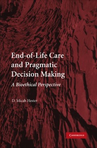 Imagen de portada: End-of-Life Care and Pragmatic Decision Making 9780521113809