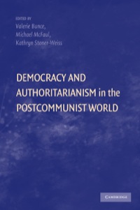 Imagen de portada: Democracy and Authoritarianism in the Postcommunist World 9780521115988