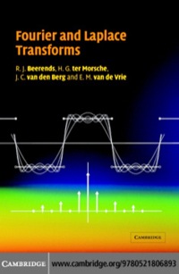 Titelbild: Fourier and Laplace Transforms 1st edition 9780521806893