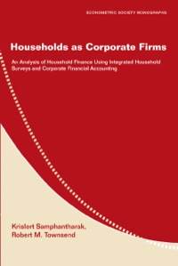Cover image: Households as Corporate Firms 9780521195829