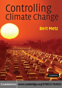 Cover image: Controlling Climate Change 9780521764032