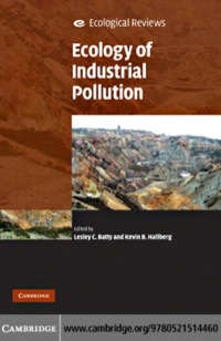 صورة الغلاف: Ecology of Industrial Pollution 9780521514460