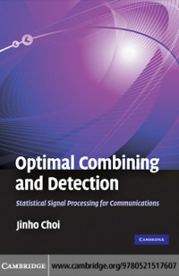 Imagen de portada: Optimal Combining and Detection 1st edition 9780521517607