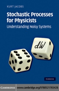 Cover image: Stochastic Processes for Physicists 1st edition 9780521765428