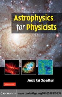 Imagen de portada: Astrophysics for Physicists 1st edition 9780521815536