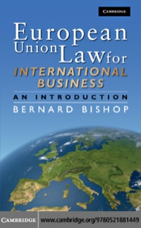 Immagine di copertina: European Union Law for International Business 9780521881449