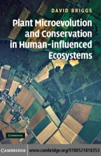 Cover image: Plant Microevolution and Conservation in Human-influenced Ecosystems 9780521818353