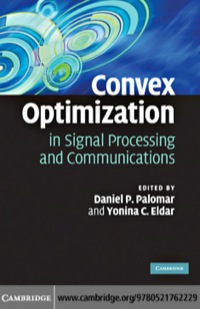 Imagen de portada: Convex Optimization in Signal Processing and Communications 1st edition 9780521762229