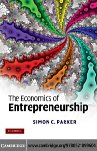 Titelbild: The Economics of Entrepreneurship 1st edition 9780521899604