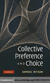 Cover image: Collective Preference and Choice 9780521897259