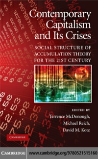 Cover image: Contemporary Capitalism and its Crises 1st edition 9780521515160
