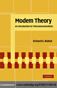 Imagen de portada: Modem Theory 1st edition 9780521780148