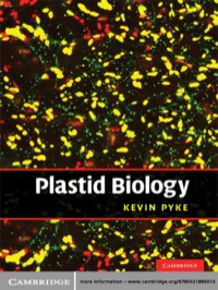 Imagen de portada: Plastid Biology 1st edition 9780521711975