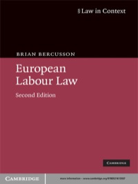 Cover image: European Labour Law 2nd edition 9780521613507