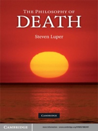 صورة الغلاف: The Philosophy of Death 1st edition 9780521882491