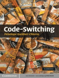 Omslagafbeelding: Code-switching 1st edition 9780521862646