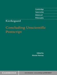 表紙画像: Kierkegaard: Concluding Unscientific Postscript 1st edition 9780521882477