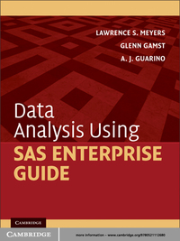Cover image: Data Analysis Using SAS Enterprise Guide 1st edition 9780521112680