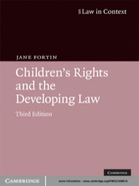 Imagen de portada: Children's Rights and the Developing Law 3rd edition 9780521698016