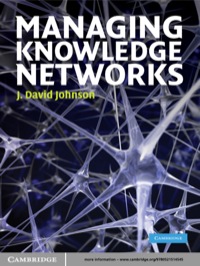 Cover image: Managing Knowledge Networks 1st edition 9780521514545
