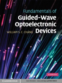 Imagen de portada: Fundamentals of Guided-Wave Optoelectronic Devices 1st edition 9780521868235