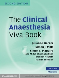 Cover image: The Clinical Anaesthesia Viva Book 2nd edition 9780521720182