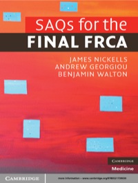 Cover image: SAQs for the Final FRCA 1st edition 9780521739030