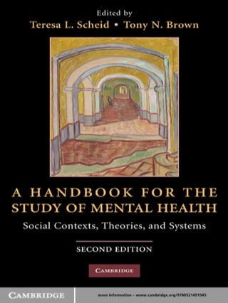 Cover image: A Handbook for the Study of Mental Health 2nd edition 9780521491945